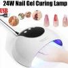 Hot Sale 24W ABS Nail UV Lamp Gel Polish Curing Light  LED Nail Dryer NL037
