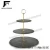Import hot sale 3 layer cake stand with natural material slate from China