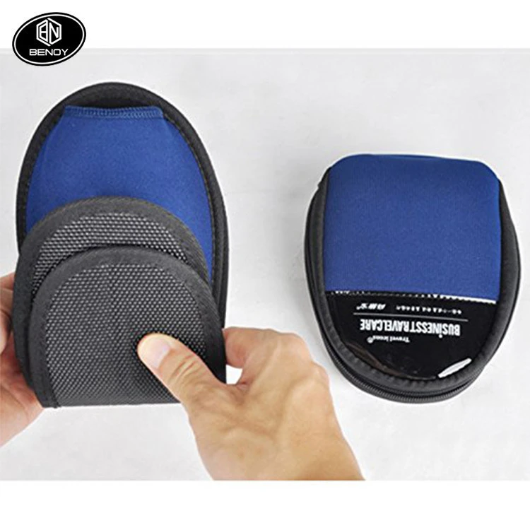 Hot Sale Amazon folding non slip travel hotel slippers with carrying bag for business trip