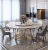 Import Hot Sale Customizable New Luxury Modern Dining Room Home Furniture 6 Dining Chairs Marble Dining Table Set from China