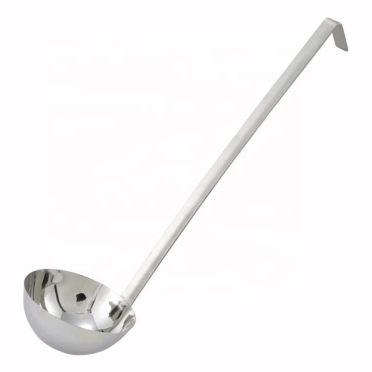 Hot Sale Factory Direct Kitchen Accessories Cheap Price Heat Resistant Non Stick 304 Stainless Steel Serving Soup Ladle