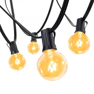Hot-sale G40 incandescent bulb  E12 Christmas decoration outdoor patio string lights