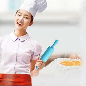 Hot Sale! High Quality Food Grade Cheap Silicone Pink Rolling Pin For Sale