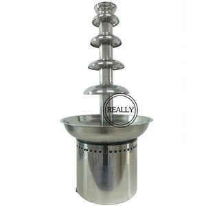 Hot sale Lovely design 4 Tiers Stainless Steel Chocolate Fondue Fountain