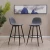 Import Hot Sale Modern Furniture Gray Fabric Cover Metal Leg Bar Stools from China