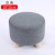 Import Hot sale small round foot stool solid wood leg stools soft pouffe ottoman from factory from China