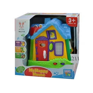 Hot Sale Sound And Light Plastic My Happy Family House Toy