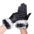 Import Hot Sale Women&#x27;s leather Gloves Autumn Winter Warm Faux rabbit fur gloves Mittens from Pakistan