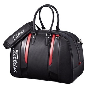 Hot Sales OEM wholesale PU Leather Golf Boston Bag Custom Logo Waterproof Travel Handbags for Men Women with High Quality