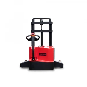 Hot sell 1000kg 1.0ton walkie straddle electric stacker lifter with adjustable or fixed wide legs electric jack