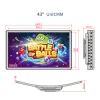 Hot Sell 43inch LCD Monitor Curved Open Frame Gaming Monitor with LED Bar