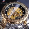 Hot Sell Forsining 2023 Wristwatch Automatic Waterproof Skeleton Tourbillon Mechanical Watch for Men