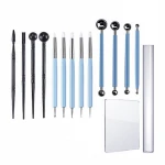 Hot sell polyester material 15pcs mandala dotting tools set pen dotting mandala dotting set tools