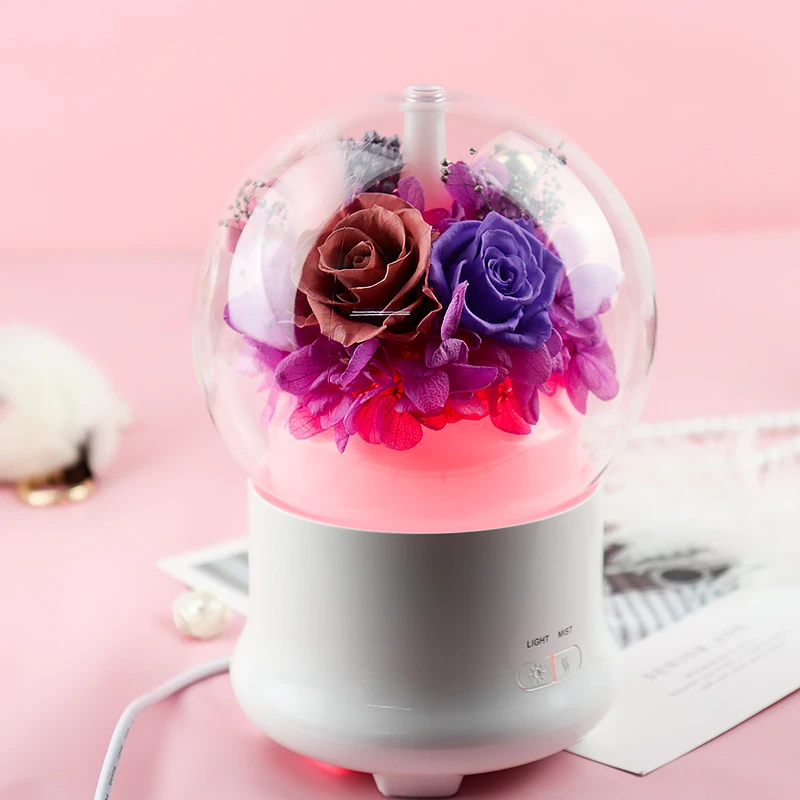 Hot Selling Newly Product Preserved Fresh Flower Aroma Diffuser With Eternal Roses