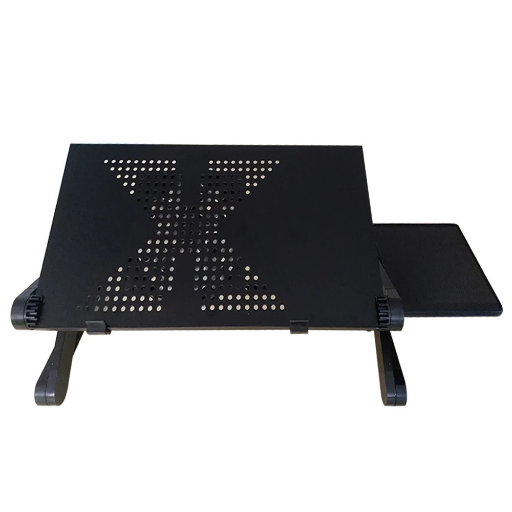 Hot selling Portable Adjustable Folding Laptop Table with Cooling Fan and Mouse Pad