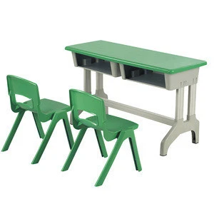 Hot selling student plastic chairs for double desk school furniture