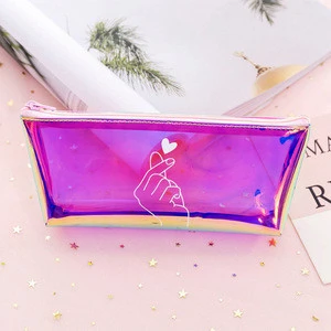 Hot sold fashion Promotion Cheap Popular Custom Pvc Pencil Case With Zipper