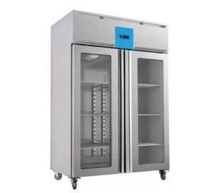 Hotel kitchen display freezer/ Stainless steel display fridge refrigerator chiller