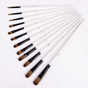 Hotsale Pearl White Drawing Brush Professional Acrylic Paint Watercolor Gouache Innovative Paint Brush