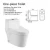 Import HP-2010 one-piece toilet sanitary ware ceramic made and metal parts for bathroom from China