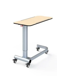 Hpl Top Patient Use Adjustable Rolling Hospital Over Bedside Tables
