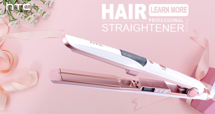 HTC Flat Iron Mat Heat Resistant Hair Tools Straightener With LED Max Hair Straightener