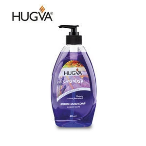 Hugva Classic Liquid Hand Soap Lavender 400 ml * 12 High Quality Turkey