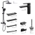 Import HUIDA New design stainless steel wall mounted toilet paper holder with shelf from China
