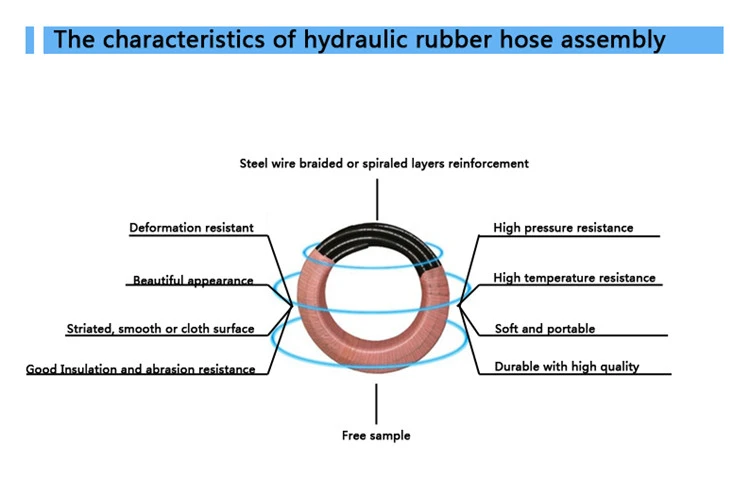 hydraulic oil pipe rubber hose assembly