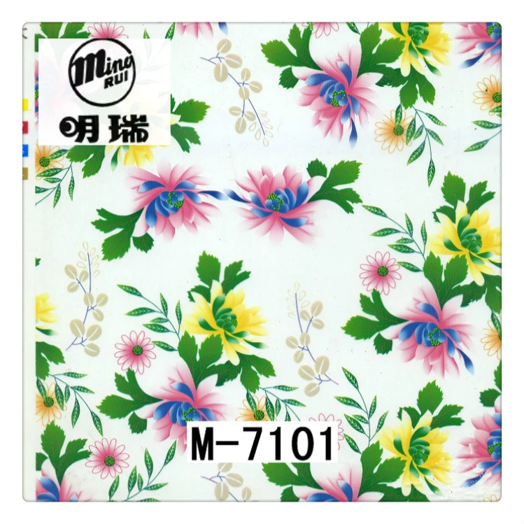 Hydrographic Film Water Transfer Printing Patchwork Pattern With Flowers Design PVA Film Width 50cm