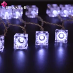 ice cube battery operated holiday decoration string light