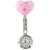 Import In stock silver bling bling nurse clip watch with three hand quartz hot sale in UK market from China