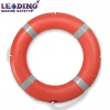 Inflatable life ring buoy in water