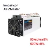 Innosilicon a9 zmaster 50Ksol/s 620W Equihash  ZEC Miner Zcash mining hardware
