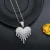 Import Ins Micro inlaid Zircon Jewelry Hip Hop Pendant Water Drop Heart shaped Lava Pendant necklace from China