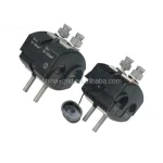 Insulation piercing ground clip clamp/connector