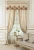 Import Interior Grandeur Elegant French Suburban Style Blue and Gold Curtain and Valances BF11- 09273b from China