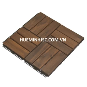 Interlocking Wood Flooring tile with Plastic Base easy to assemble, environmentally friendly