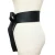 Irregular Lace Up Bow Female Belts Made of Genuine PU Leather Black Women Belt Clothing Accessories Fashi