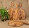 Italian Olive Wood Feature Solid Wood Chopping Block For Bread Sushi Fruit