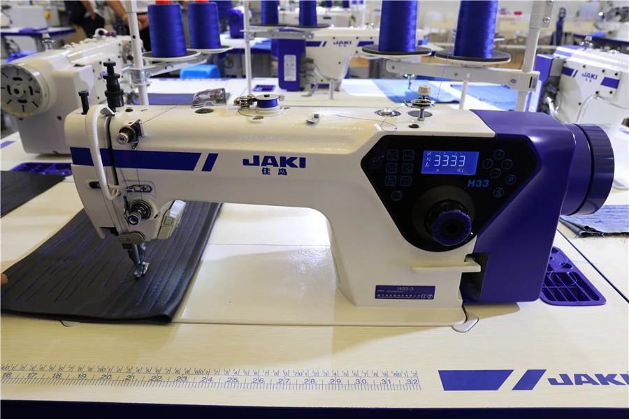 JAKI heavy duty top and down walking foot leather industrial sewing machine