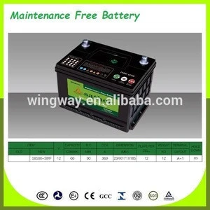 Japan QUALITY 12V lead acid sealed maintenance free auto battery car battery 88ah