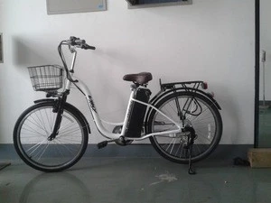 Japanese electric bicycle with CE certificate and basket for ladies