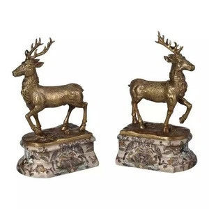 JDSC horseshoe copper deer bookshelf from china
