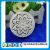 Import jeweled metal trinket boxes for wedding Round shape Pewter Alloy hand made metal jewelry box from China