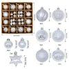 Jinmai Christmas Ball Ornaments 6cm 42pcs/Set Christmas Tree PP Balls