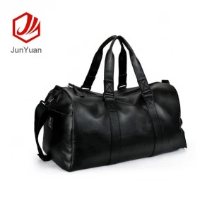 JUNYAUN PU Leather Fitness Bag Shoulder Yoga Travel Backpack Duffel Bag