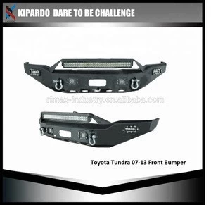Kipardo hot sale Front Bumper for pickup /truck/4x4 heavy duty car with led light built in winch plate