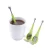 Import Kitchen Tools Reusable Custom Travel  Plastic Glass Cup Green Mesh Coffee Tea Infuser Strainer Loose Leaf Tea Filter Infuser from China