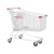 Import KJ Factory Wholesale Asian Type Retail Shop Shopping Cart 100L Shopping Trolley With PVC PU TPR Wheel with bottom shelf from China